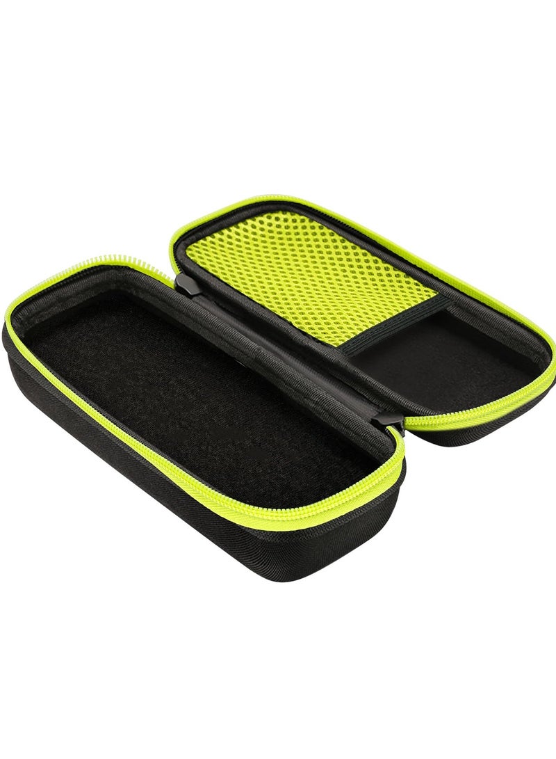 VIUAUAX Hard Case for Philips Norelco OneBlade QP2520 QP2530 QP2620 QP2630, Travel Organizer Carrying Bag for Philips Norelco One Blade Hybrid Electric Trimmer and Shaver -Green  - Image 1