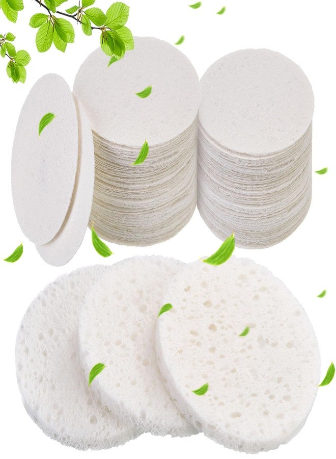 BOAO 60 Count Facial Sponges for Estheticians Compressed Face Sponge Natural Cleaning Sponge for Facial Cleaning, Makeup Removal - Image 1