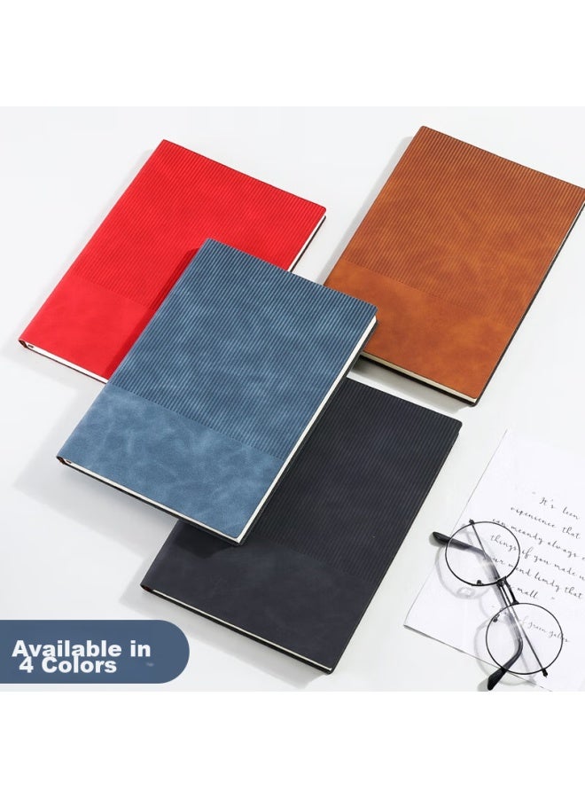 Shen Shi Shen B5 دفتر ملاحظات تجاري غلاف ناعم، قرطاسية مجلة، مذكرات غلاف ناعم، سجل العمل، كتاب محاضر الاجتماعات، قابل للتخصيص، 18-773 أزرق - Image 2