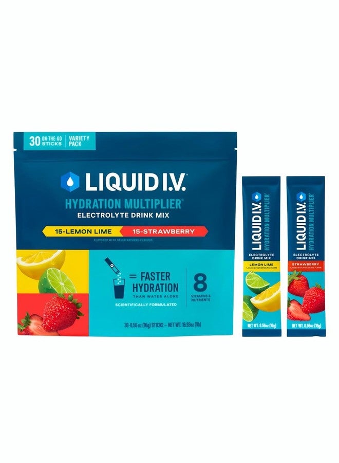 Liquid I.V. Hydration Multiplier Electrolyte Drink Mix, Variety, 0.56 Oz, 30 Ct - Image 1