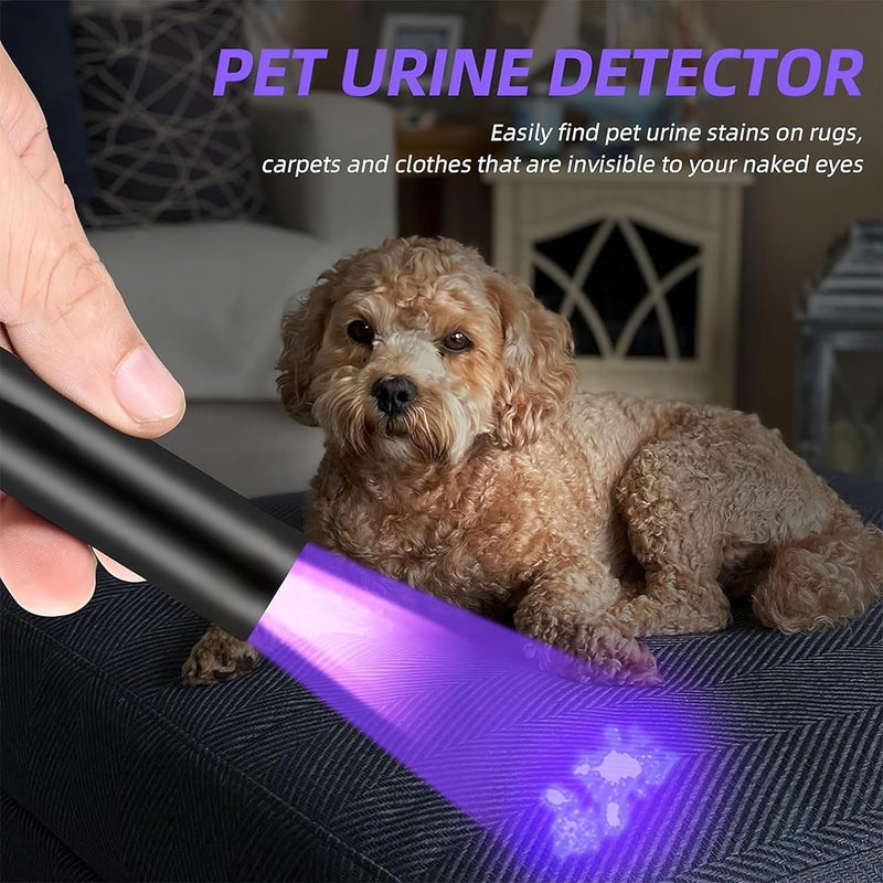 MULZI Rechargeable UV Torch Light 395 NM LED Ultraviolet Torch Black Light UV Lamp for Pet Dog Urine Detection Fluorescent Detection Resin Curing Woods Flashlights - Image 5