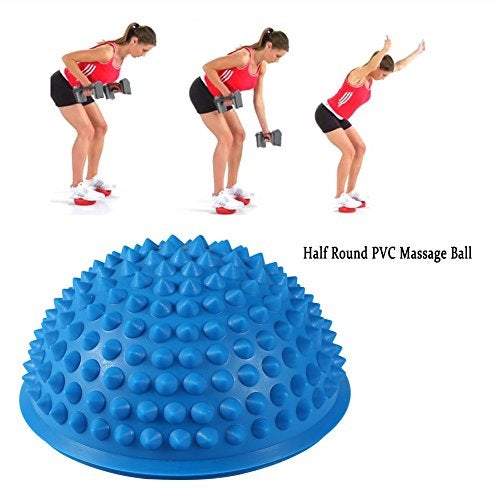 yuyte 2pcs Yoga Hemisphere Fitness Fitness Appliance Ball Fitness Ball Massage Tool Gym Yoga Pilates BallBlue - Image 3