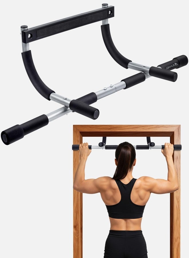 Abahub Home Pull Up Bar - Doorway Mount for Apartments | 265lb Heavy-Duty Strength Trainer | Multi-Grip Space Saver - Image 1