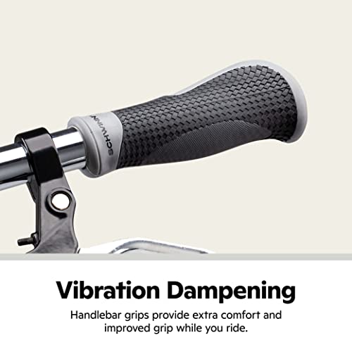 Schwinn Ergonomic Tri-Layer Gel Comfort Bike Grip, Textured Pattern, Durable Rubber, Fits Standard 22.2mm Handlebar, Black/Grey, Adult Sized - Image 5