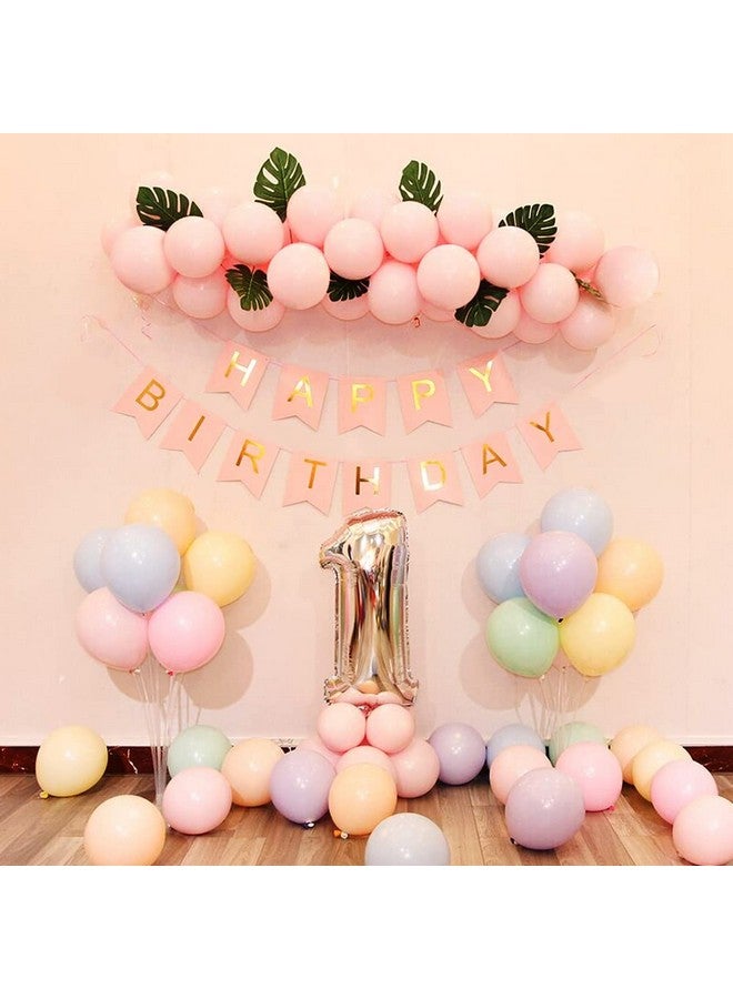 بارتي بروبس بطاقات زينة عيد الميلاد الأول للبنات من بارتي بروبز - عناصر زينة عيد الميلاد الأول للبنات | بالونات للزينة | رقم واحد لديكورات عيد الميلاد الأول، عبوة من قطعة واحدة، متعددة الألوان - Image 1