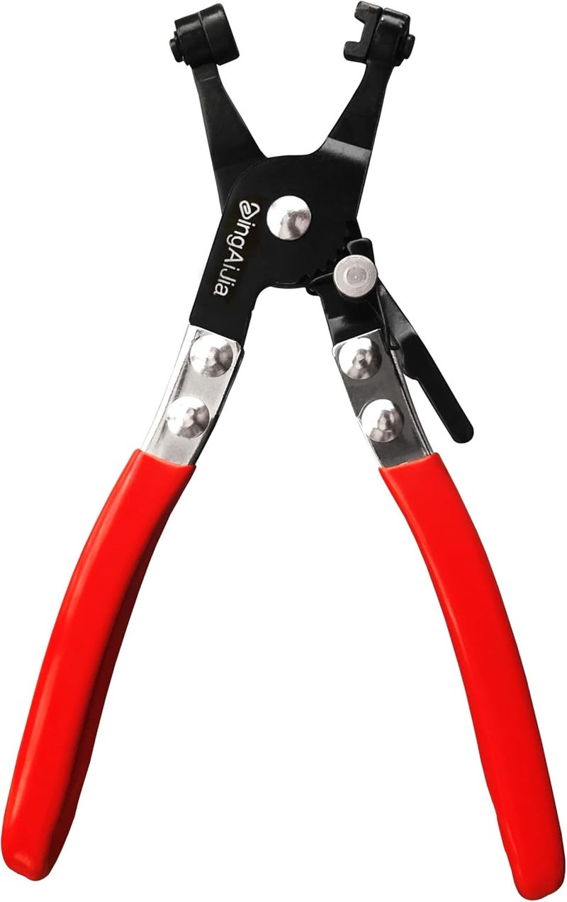 BFU Professional Hose Clamp Pliers Repair Tool Swivel Flat Band for Removal and Installation of Ring-Type or Flat-Band Hose Clamps - Image 1
