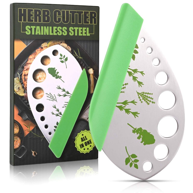 Herb Stripper and Cutter Stainless Steel for Oregano Rosemary Thyme Kale etc1 Pack