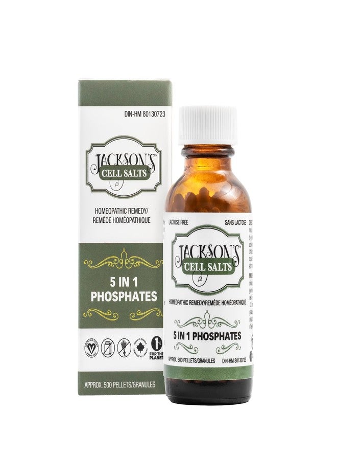 Jackson's Jackson’s 5-in-1 Phosphates Cell Salt Combo – Calc phos 6X, Ferr phos 6X, Kali phos 6X, Mag phos 6X, NAT phos 6X in Equal Amounts – Certified Vegan, Lactose-Free Schuessler Salt (500 Pellet Bottle) - Image 5