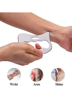 Ru syanl Stainless Steel Gua Sha Scraping Massage Tool Muscle Scraper Soft Tissue Mobilization Physical Therapy for Back Legs Arms (2 PCS)  - Image 5