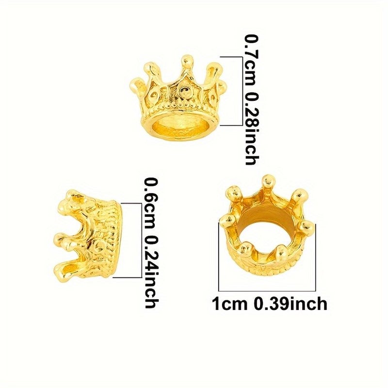 14 Pcs Silvery Vintage Mini Crown Set Home Decor - Image 2