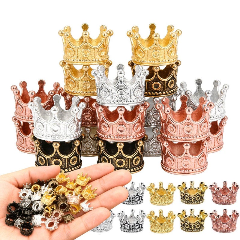 14 Pcs Silvery Vintage Mini Crown Set Home Decor - Image 1
