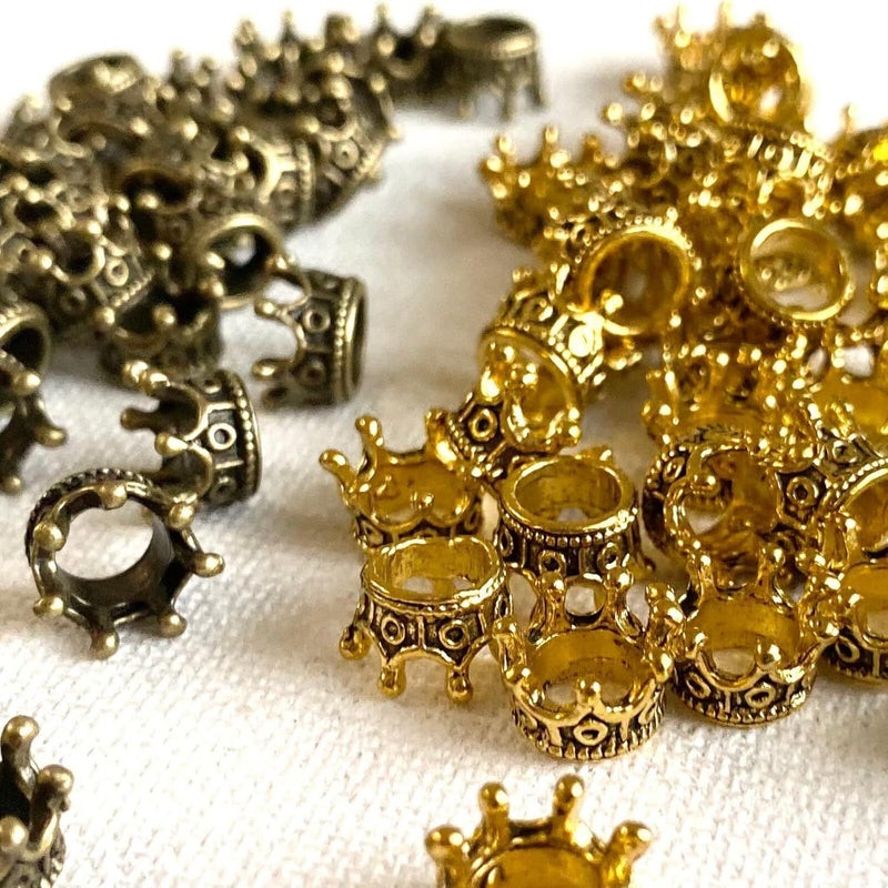 14 Pcs Silvery Vintage Mini Crown Set Home Decor - Image 5