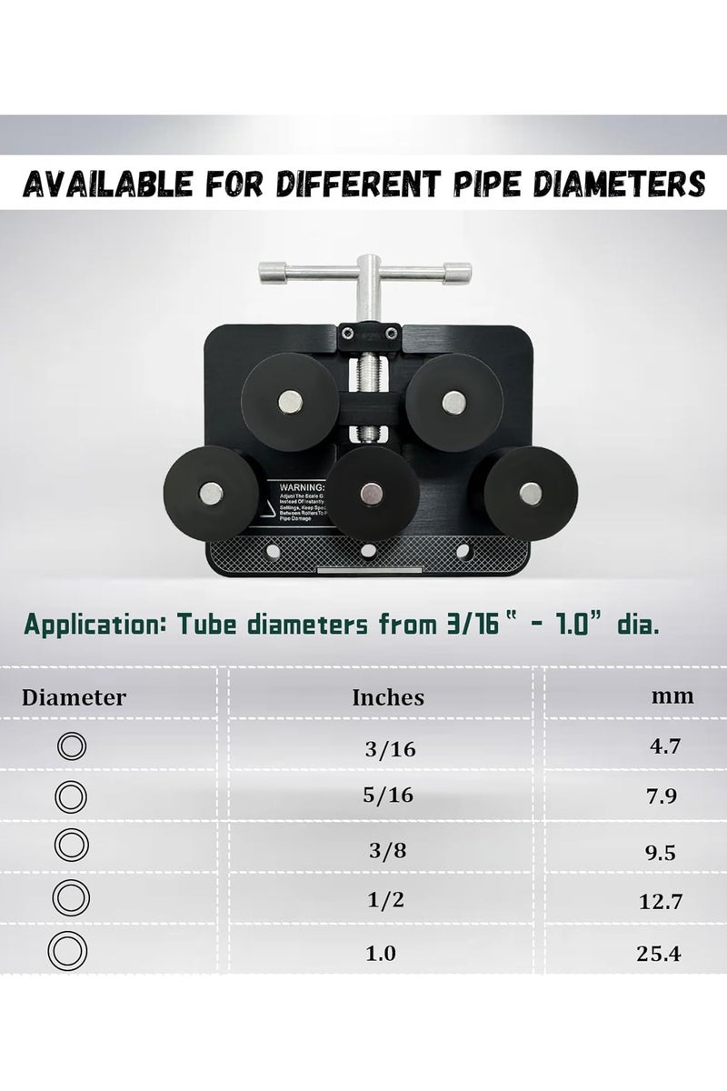 Tubing Straightener for 3/16” to 1.0” inch Diameters, Handheld Tube Straightener Tool, Brake Line Straightener, for Copper, Aluminum, Steel Pipe, Bent Tubes, High Hardness Fuel Lines - Image 2