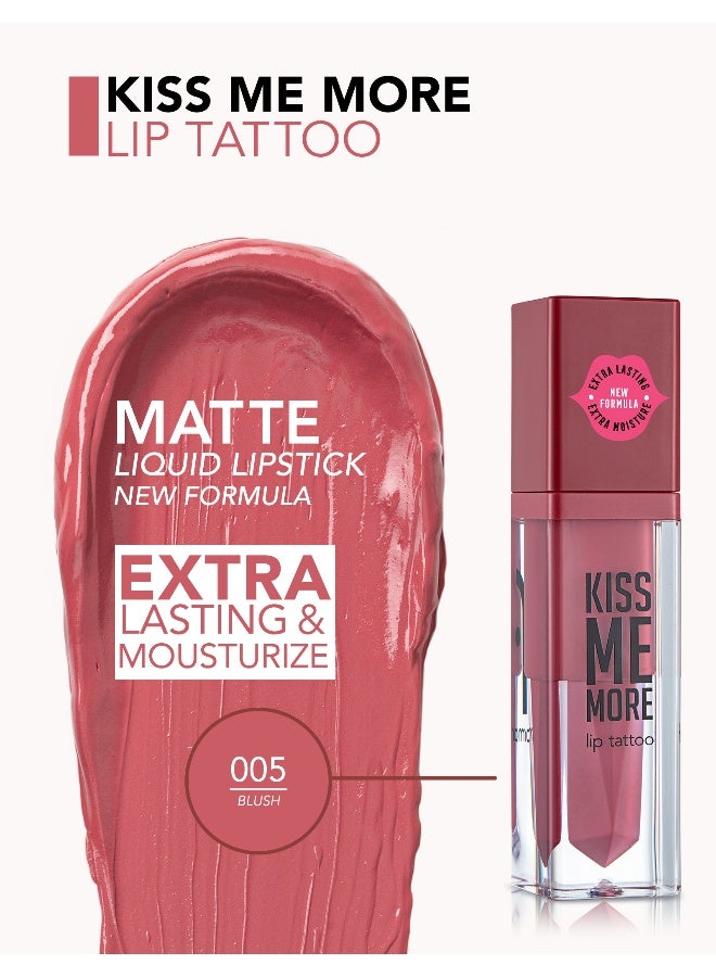 flormar Kiss Me More Lip Tattoo New - 005 Blush - Image 4