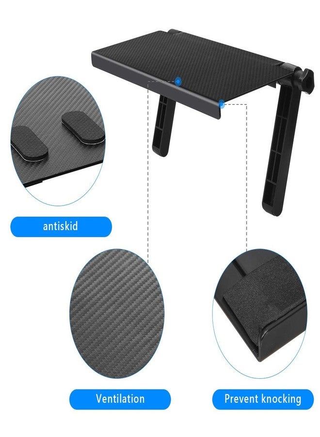Ahier Cable Box Shelf for Wall Mounted TV, TV Top Shelf Mount on Desktop Computer Monitor to Hold Cable Boxes, Media Boxes, Game Console Black - Image 5