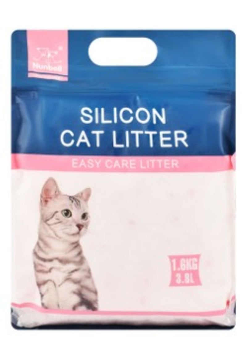 نونبيل - فضلات القطط المصنوعة من السيليكون هيبوالرجينيك 3.8 لتر برائحة الفراولة