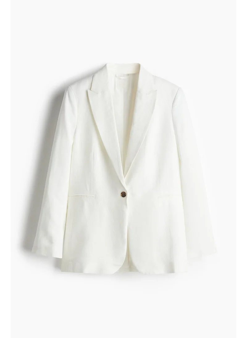 اتش اند ام Linen-blend blazer