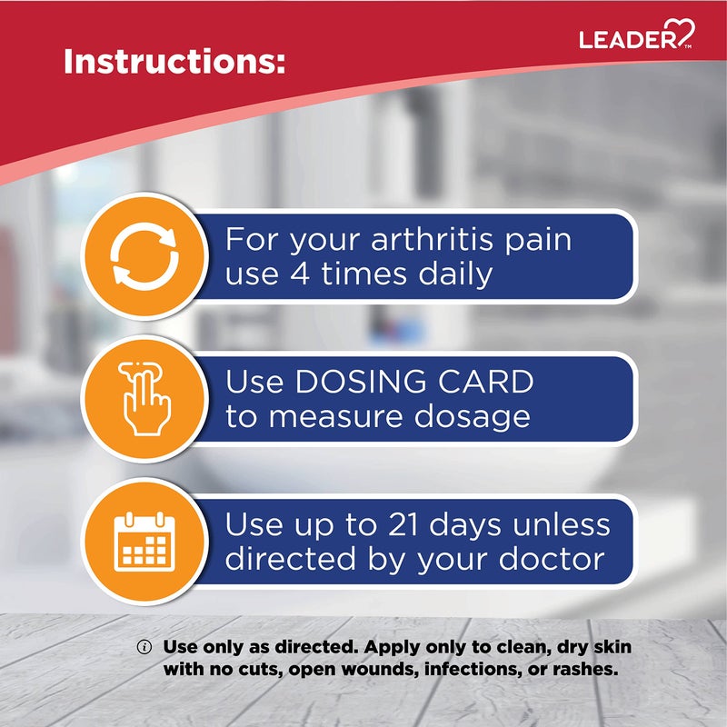 Leader Diclofenac Sodium Topical Arthritis Pain Relief Gel Tube, Powerful Anti-Inflammatory Gel (Compare to Voltaren), 5.30 Ounce, Pack of 2 - Image 5