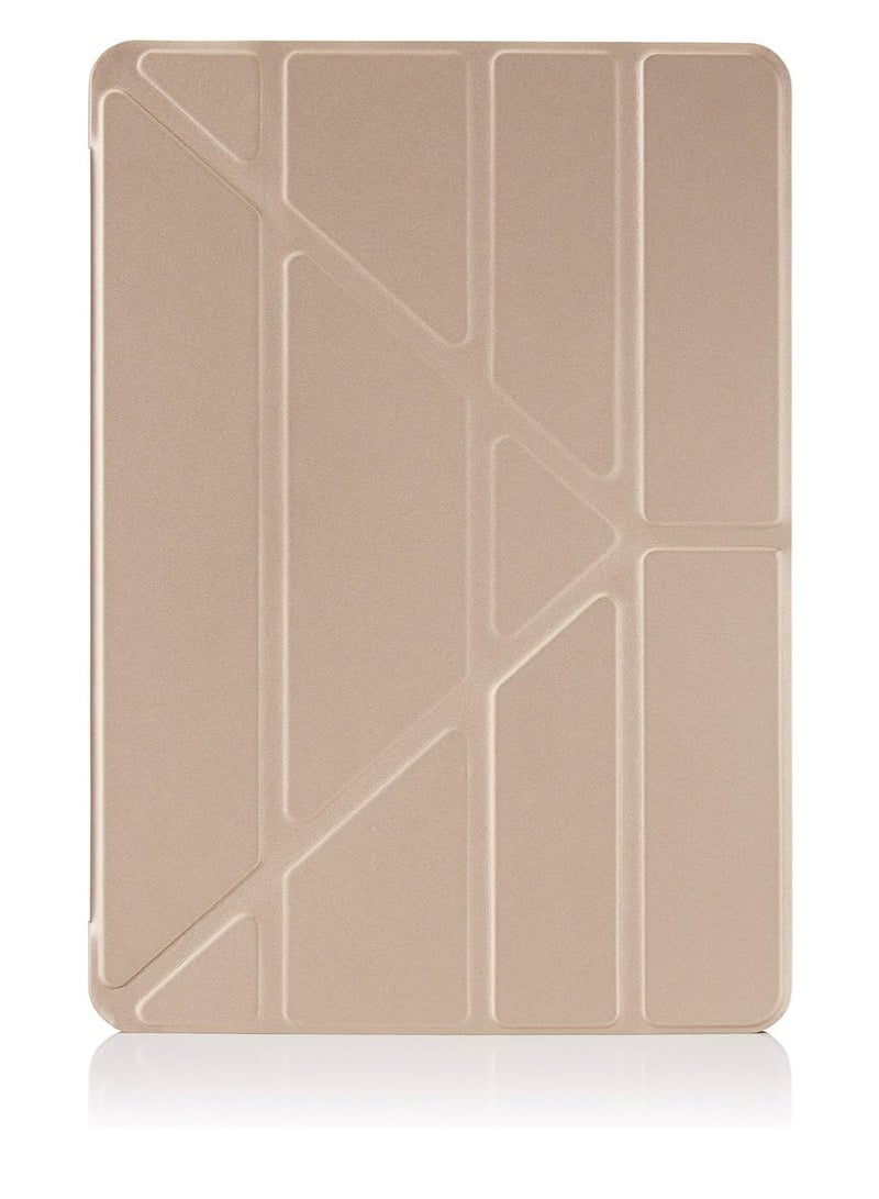 Pipetto New 2017 iPad 10.5" Origami Case -Champagne Gold & Clear - Image 4