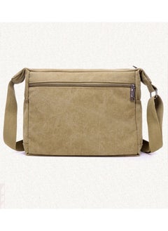 PuAnti Canvas Shoulder Bag Crossbody Bag OutDoor Leisure Travel Backpack Brown  - Image 5