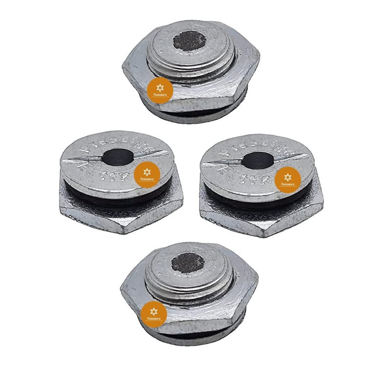PENTASTARA Prestige Butterfly Pigeon GANGA Pressure Cooker Safety ValvesNUT Type4 Units Silver - Image 1