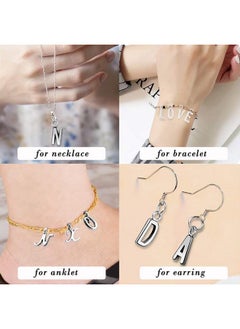 Letter Jewelery Charms Metal Alphabet Charms Alphabetic Bracelet Necklace Pendant Set Of 4 104 Pcs (Sliver) - pzsku/ZAF963332BC2D051ED50FZ/45/_/1724479209/19014bca-7c7b-4ef0-bed5-58a7faa74b16