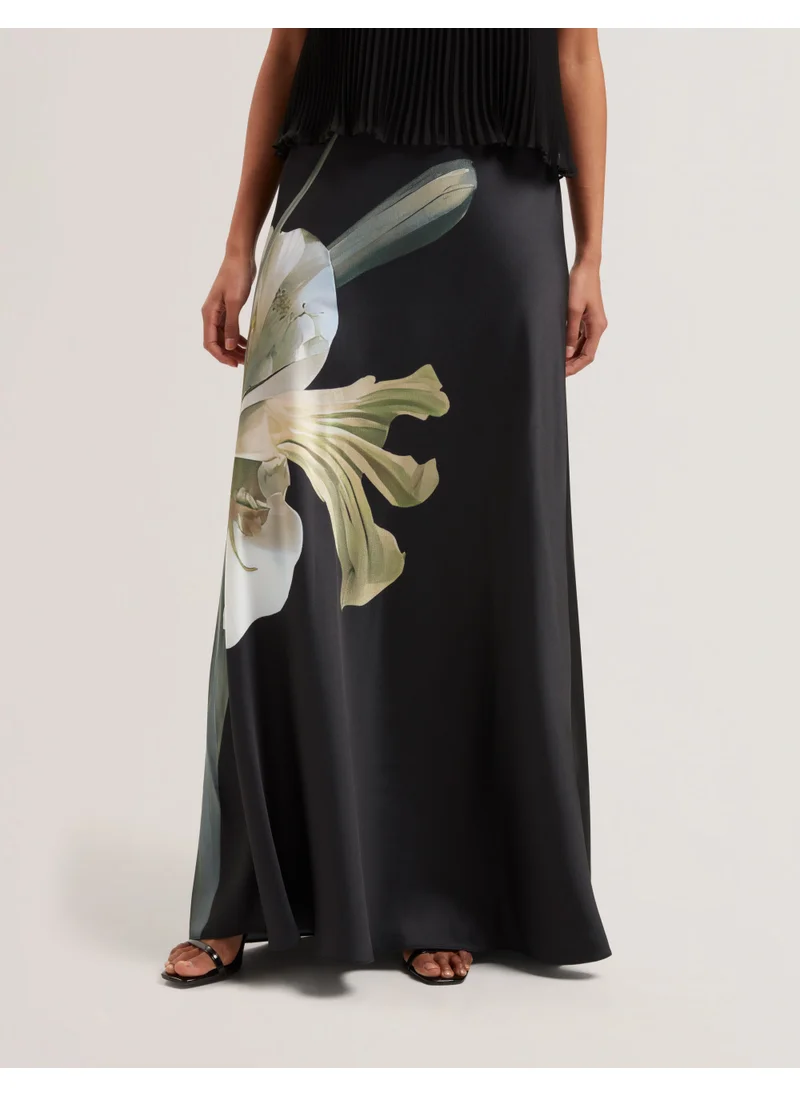 تيد بيكر Zionna Satin Printed Maxi Skirt