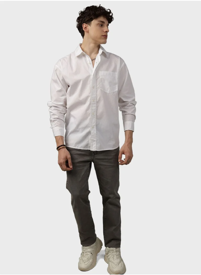 American Eagle Front Pocket Relaxed Fit Shirt