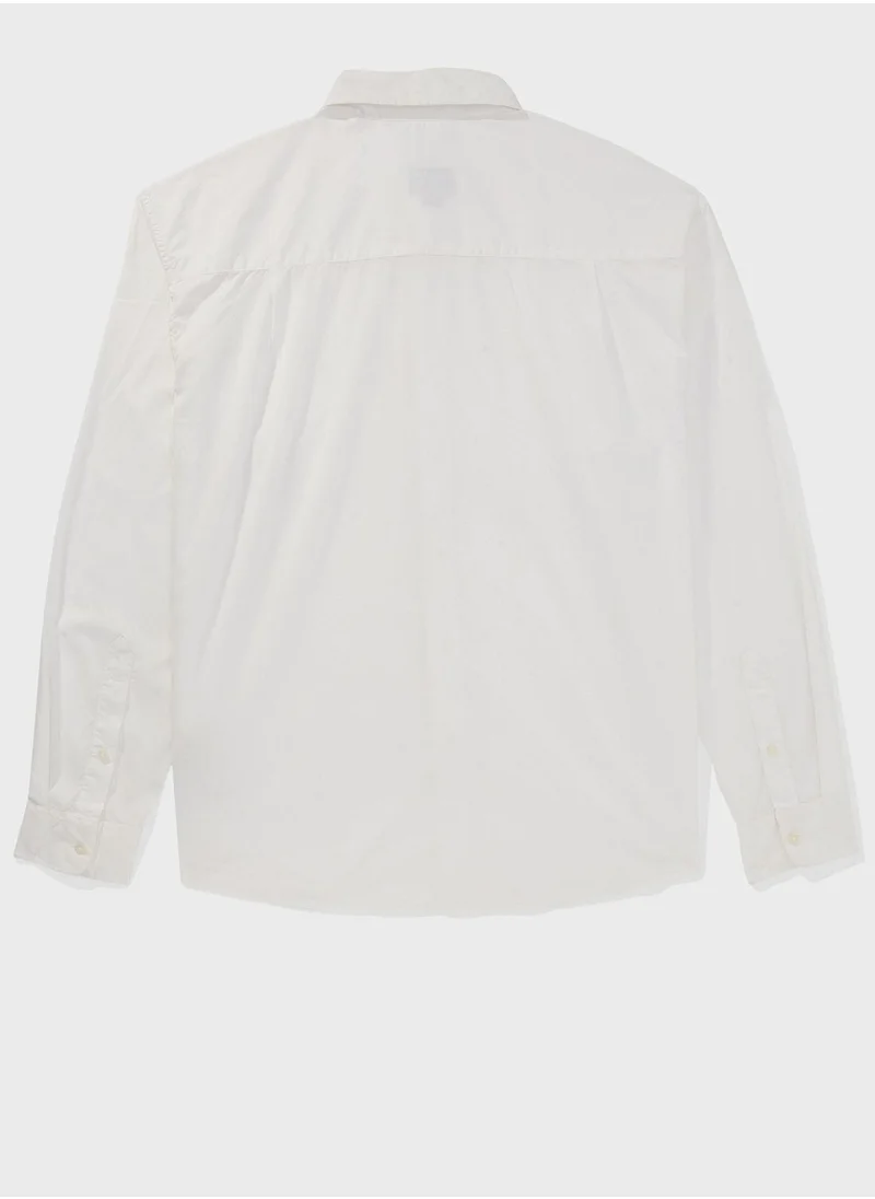 American Eagle Front Pocket Relaxed Fit Shirt