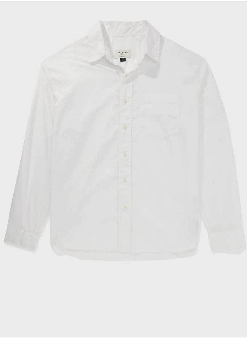 American Eagle Front Pocket Relaxed Fit Shirt