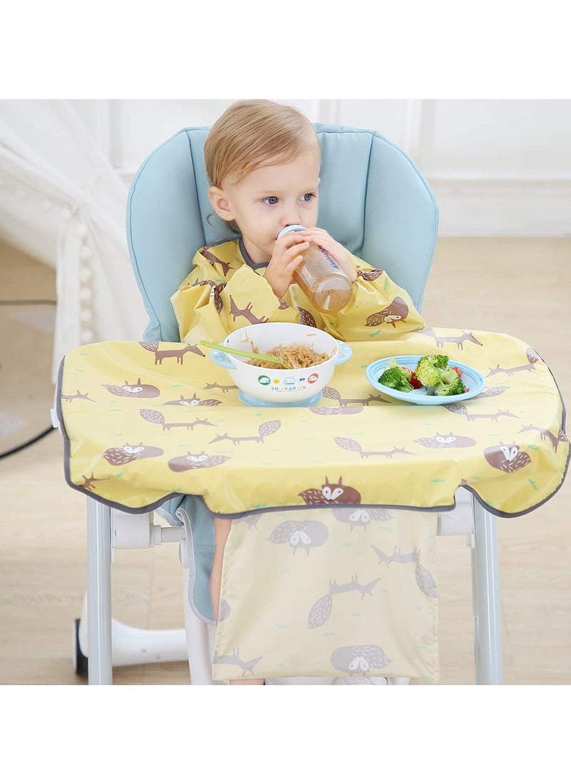 Waterproof Baby Weaning Bibs, Anti-Dirty Feeding Bibs for Mess-Free Eating, High Chair Shirt Bibs for Baby Weaning Essentials. Perfect for Mealtime Cleanup! - Image 2