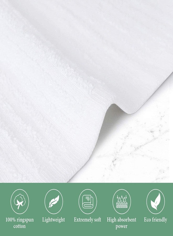 TOALLA Bar Mop White Ribbed 16x19 Pack of 24, 100% Cotton Absorbent Kitchen Towel Dish Towels and Dishcloths Towels Sets Washcloth Restaurant Cleaning Rags Towel - Image 3