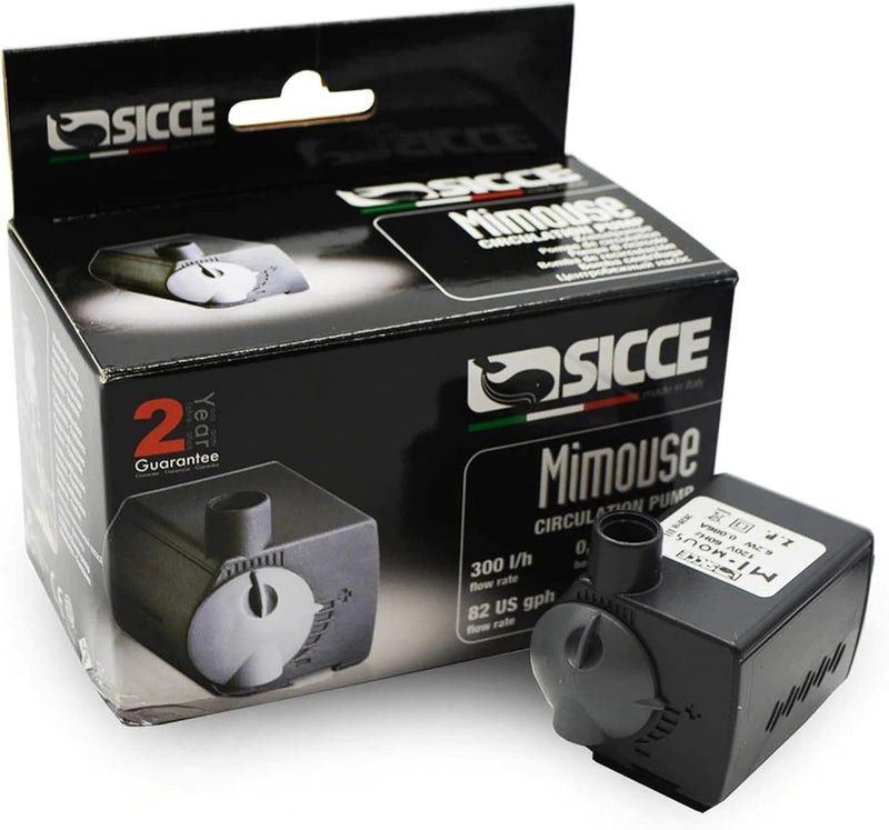 SICCE MICRA Compact Aquarium Pump, 90 GPH, for submerged use in freshwater and saltwater - Image 1