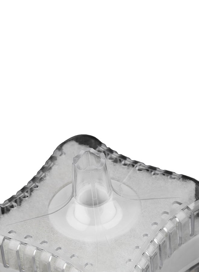 أوتاد مضخة أكسجين لحوض الأسماك مزودة بفلتر إسفنجي بيوكيميائي أبيض 85x90x80مم - Image 4