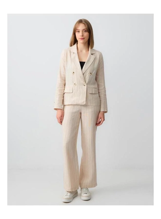 Jimmy Key Stone %100 Linen Long Sleeve Jacket.