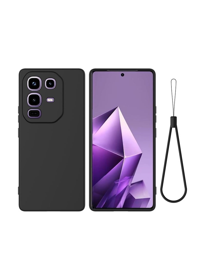 general Silicone Case Compatible Infinix Note 50 Pro 4G, Liquid Silicone TPU Soft Case Cover with Lanyard, Shock and Drop Protection Case - Image 1