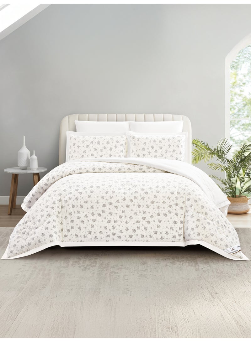 Doona Bedding Comforter Set, Fits 200×200 cm King Size Bed – 6 Pcs Reversible Printed Design – 350 GSM All-Season Comforter – Premium Brushed Microfiber - Image 1