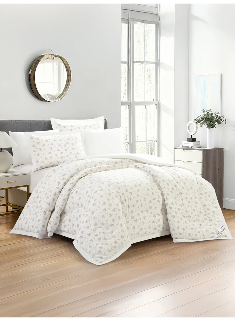 Doona Bedding Comforter Set, Fits 200×200 cm King Size Bed – 6 Pcs Reversible Printed Design – 350 GSM All-Season Comforter – Premium Brushed Microfiber