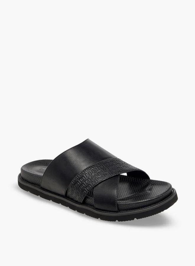 دوتشيني Men Textured Slip-On Comfort Sandals