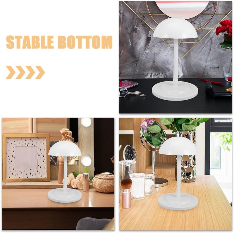 LABRIMP Adjustable Height Wig Display Stand Pair Portable Wig Holder Rack White Suitable for and Storage - Image 3