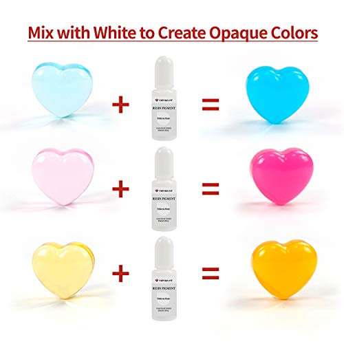 YRYM HT Epoxy Resin Pigment - 16 Colors Non-Toxic Epoxy Resin Color Pigment for Coloring, Concentrated Resin Dye for Jewelry Making, Art, Paint, Crafts - 0.35oz/10ml Each - Image 5