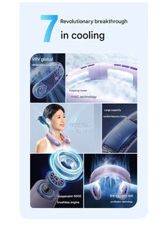 Portable Neck Hanging Fan, Bladeless Cooling Device, Long Battery Life, refrigeration air conditioner - pzsku/ZAF96CA1029B792748EE4Z/45/1741225532/b7c3e34c-f250-4cc1-b670-7e1b63a2c1a9