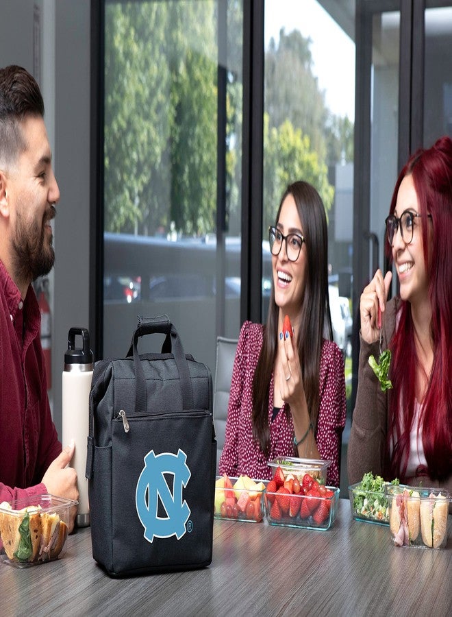 بيكنك تايم حقيبة غداء PICNIC TIME NCAA North Carolina Tar Heels On-The Go، صندوق غداء مبرد ناعم، حقيبة غداء معزولة، (أسود) 10 × 6 × 10.5 - Image 3