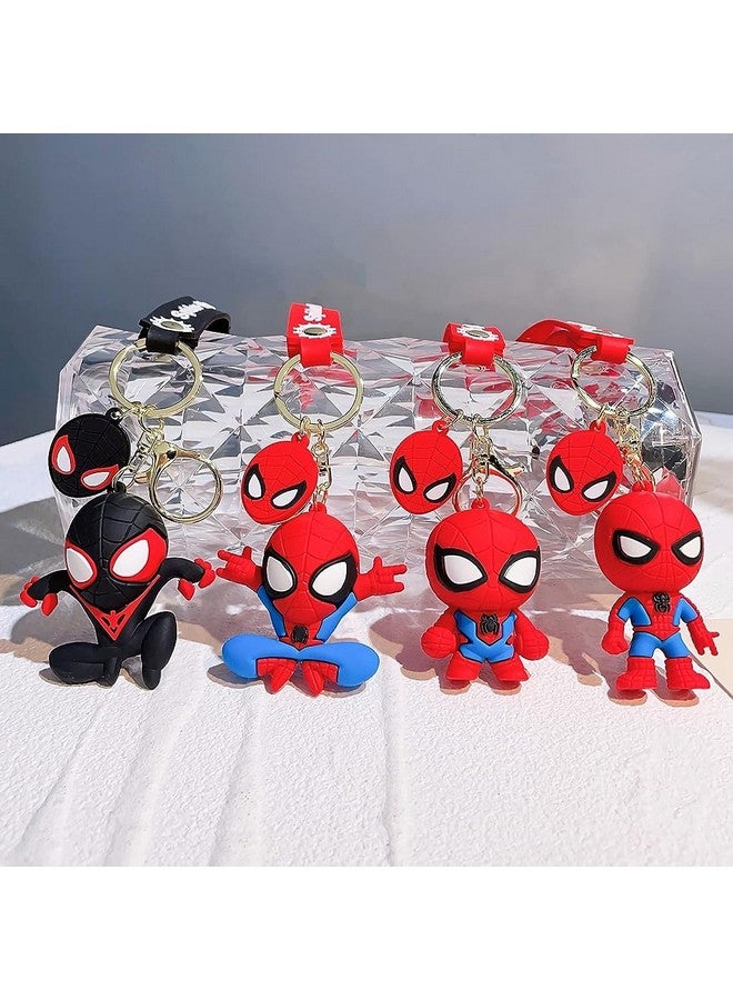 Samvardhan SAMVARDHAN Super Hero Spider Man 3D Rubber Key Chain Marvel Avengers 3D Pvc Silicone Rubber Keychain With Lanyard Hook Metal Chain, Multi-Coloured - Image 5