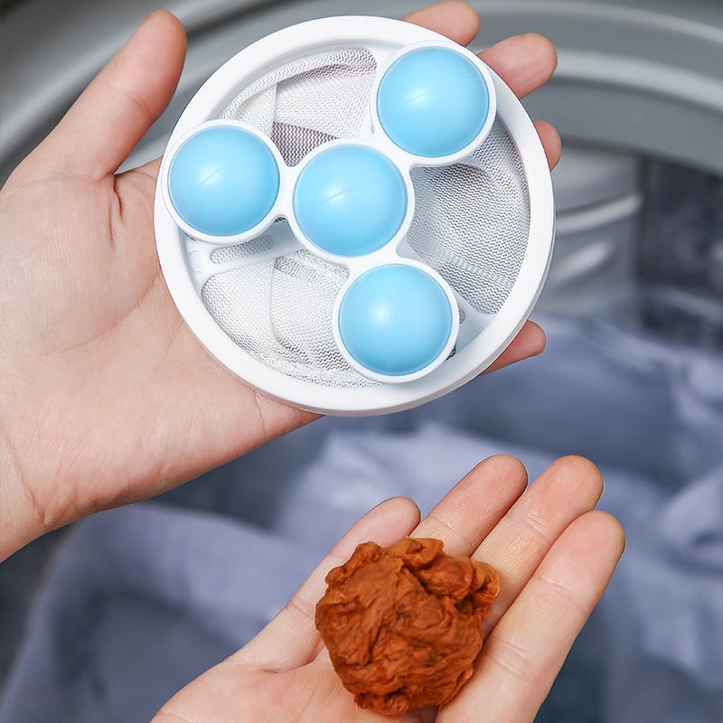 A Generation Of Washing Machine Filter Float Filter Bag Cleaning Washing Machine Clothing Fine Mesh Hair Remover - Image 3