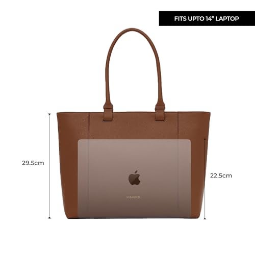 Miraggio Kris Laptop Tote Bag Fits Upto 14 Inch Laptop | Shoulder Bag For Women Office Use | Office Bag For Women Stylish - Image 3