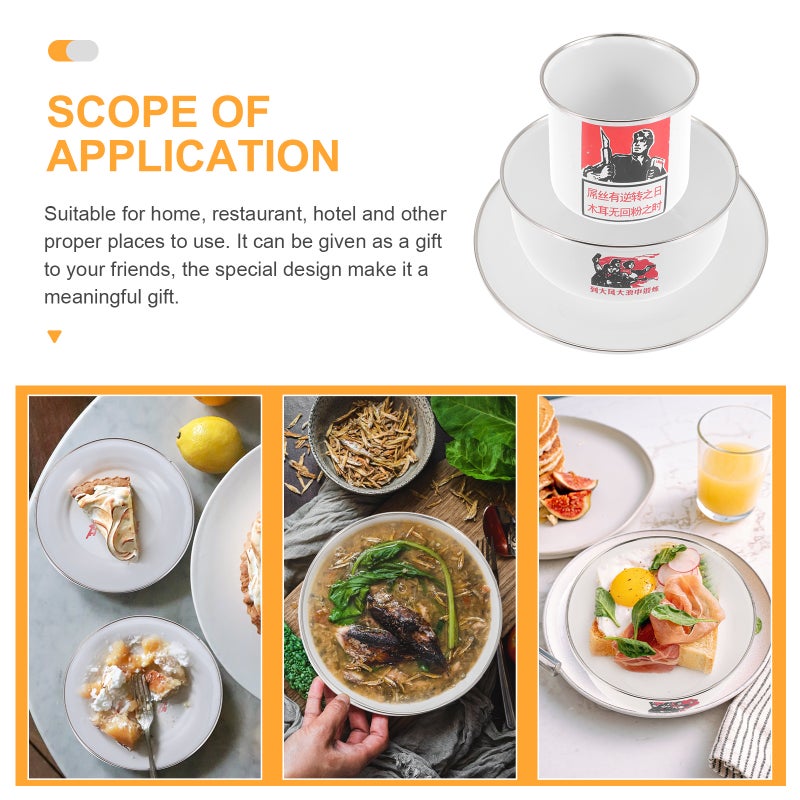 🍳 طقم أدوات مائدة مع أوعية تقديم وأكواب مميزة للاستخدام المنزلي والمطاعم - Image 3