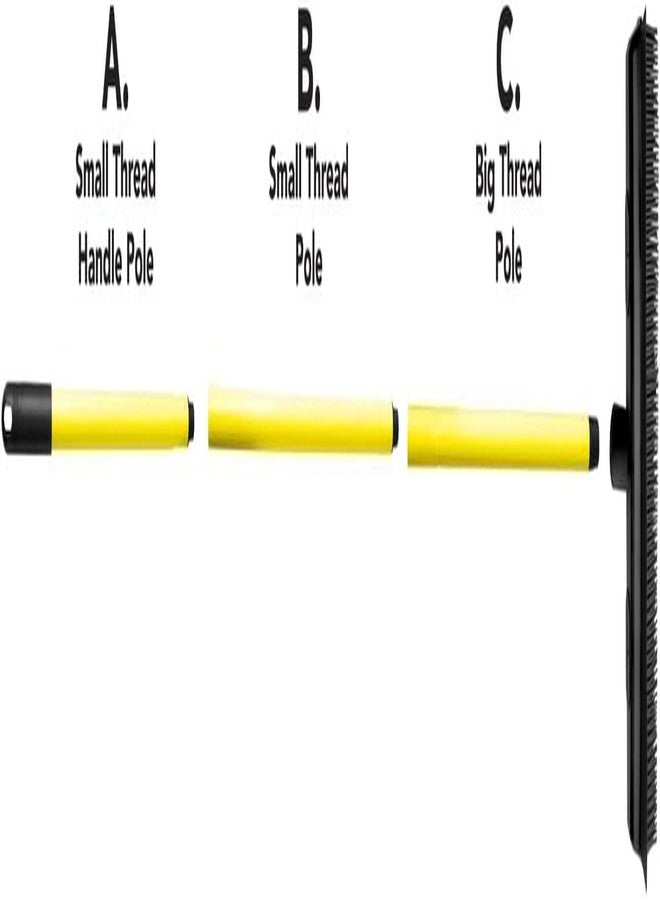 FURemover Original Indoor Pet Hair Rubber Broom with Carpet Rake and Squeegee, Disassembles for Easy Storage - Image 5