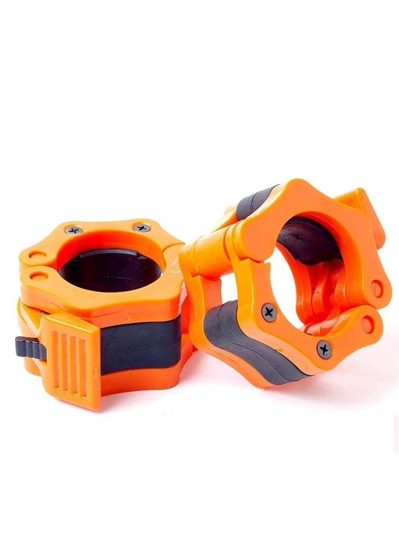 Y&D Barbell Clamps 2 Inch, Heavy Duty Exercise Collars 2" Quick Release Pair of Locking Olympic Weight Bar Plate Locks Collar Clips for Workout Weightlifting Fitness Training  - Image 1