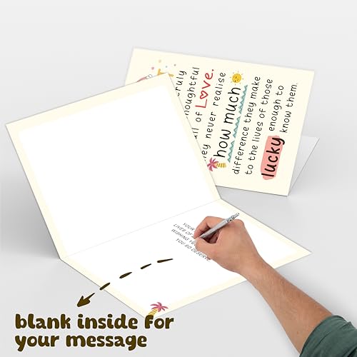 Bewoow Appreciation Card, ‘Life’s Kindest People…’ Heartfelt Thank You Card for Selfless, Thoughtful, Loving Individuals – Perfect for Friends, Mentors, Caregivers, Volunteers, Nurses, Teachers - Image 3